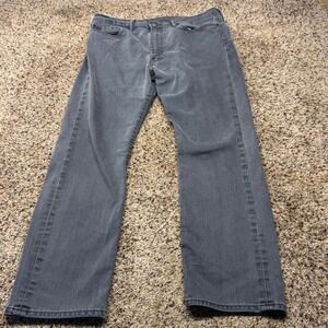 Levis 513 Mens Slim Straight Grey Denim Jeans 36x30 08513-0479